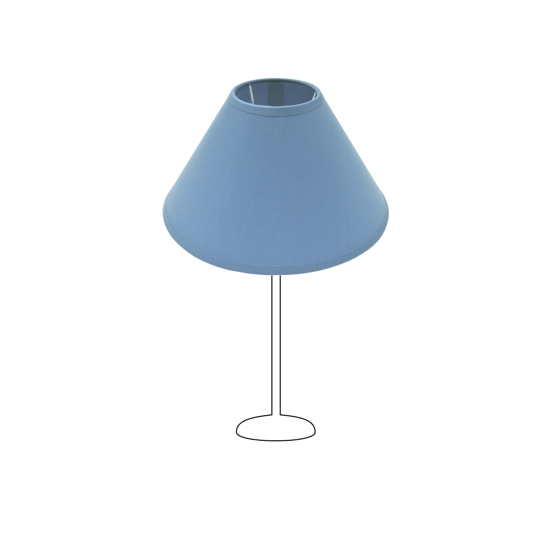 Diverse Lampenkap Plafond – Katoen - Blauw - Ø25 cm