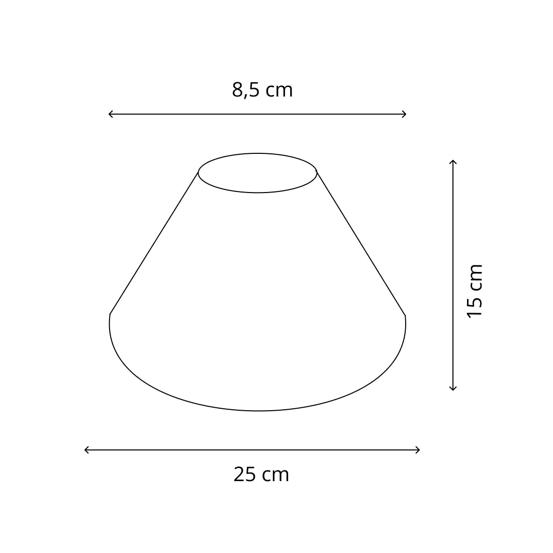 Various Lampshade Roof – Cotton - Red - Ø25 cm