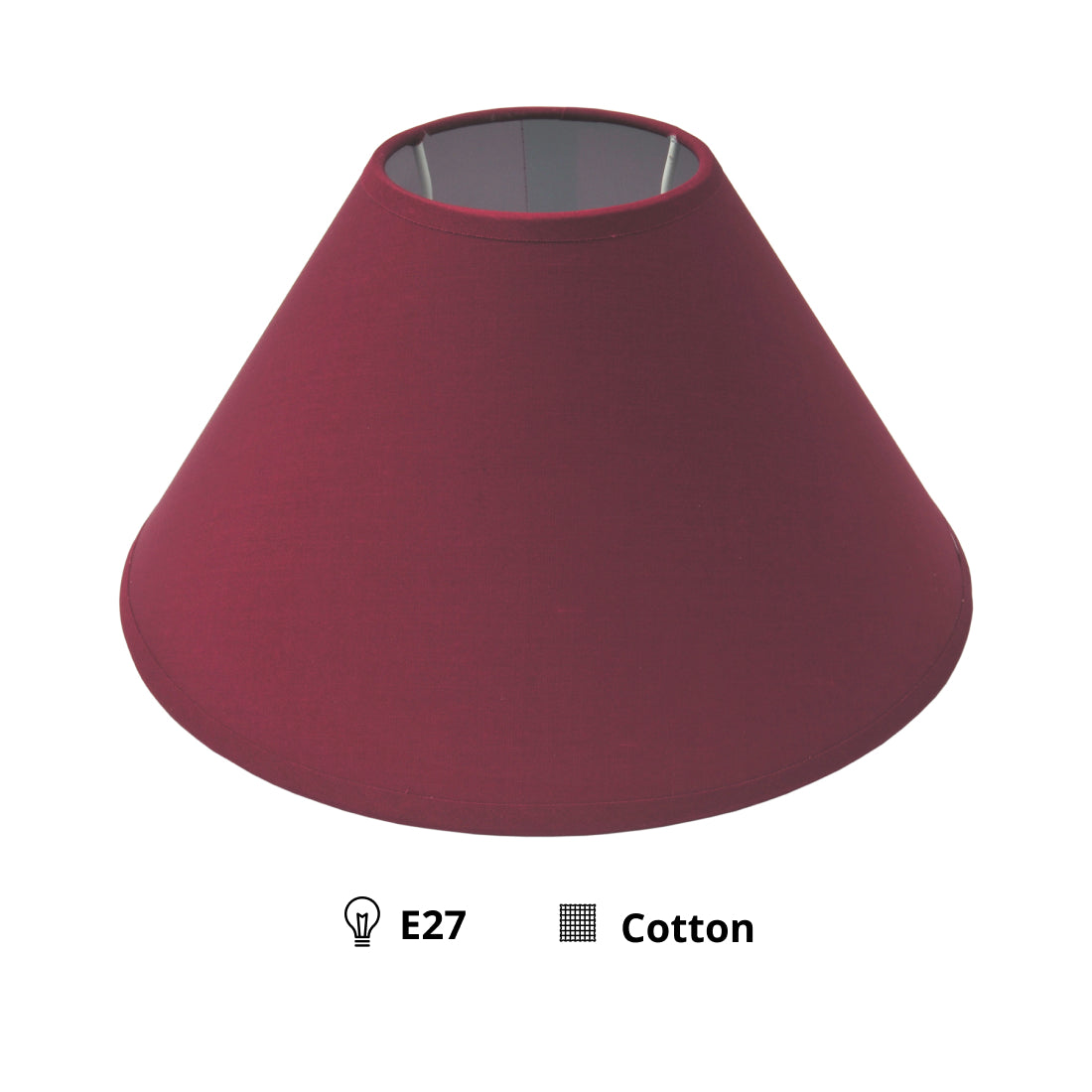Various Lampshade Roof – Cotton - Red - Ø25 cm