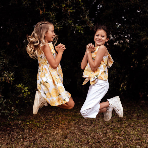 JEANS IN DENIM BIANCO A GAMBA LARGA