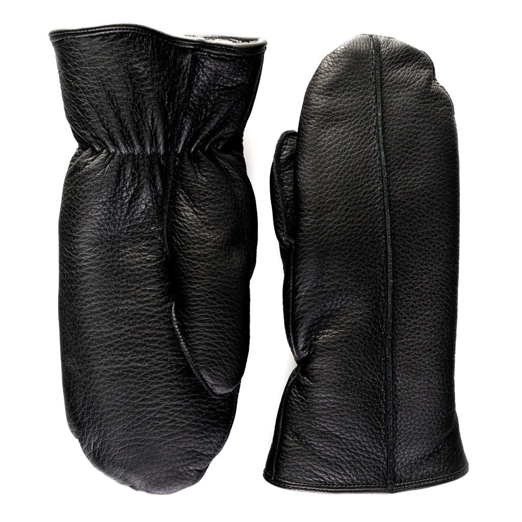 Leather Mittens with Sheepskin
