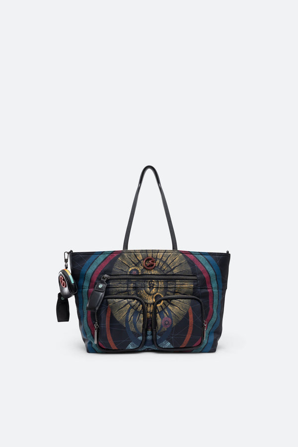 Reversible Shopping Bag Planetarium Black