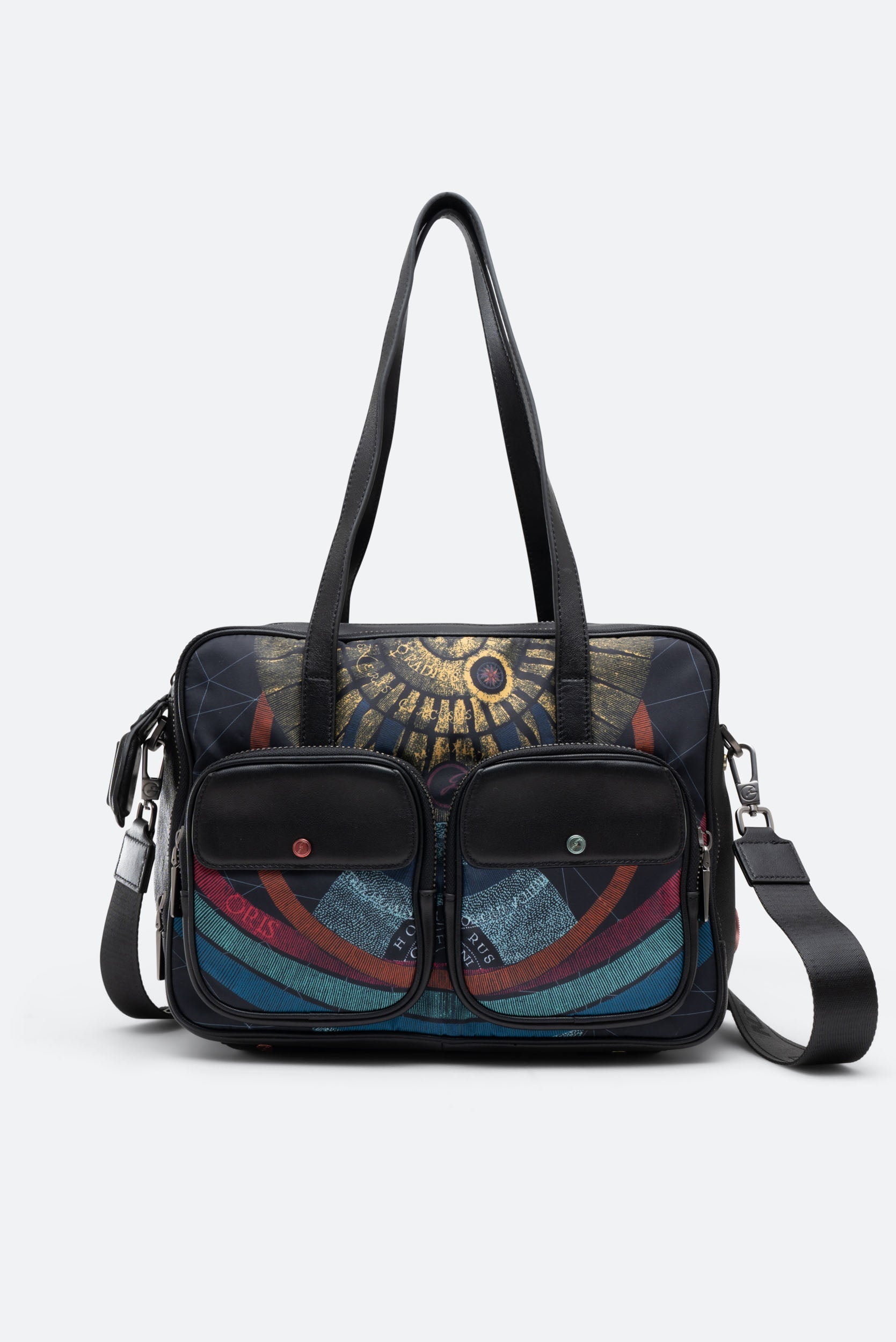 Bag with double front pocket