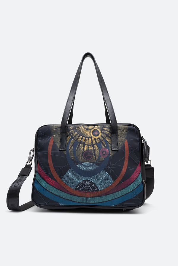 Bag with double front pocket