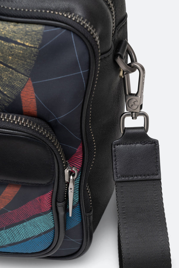 Bag with double front pocket