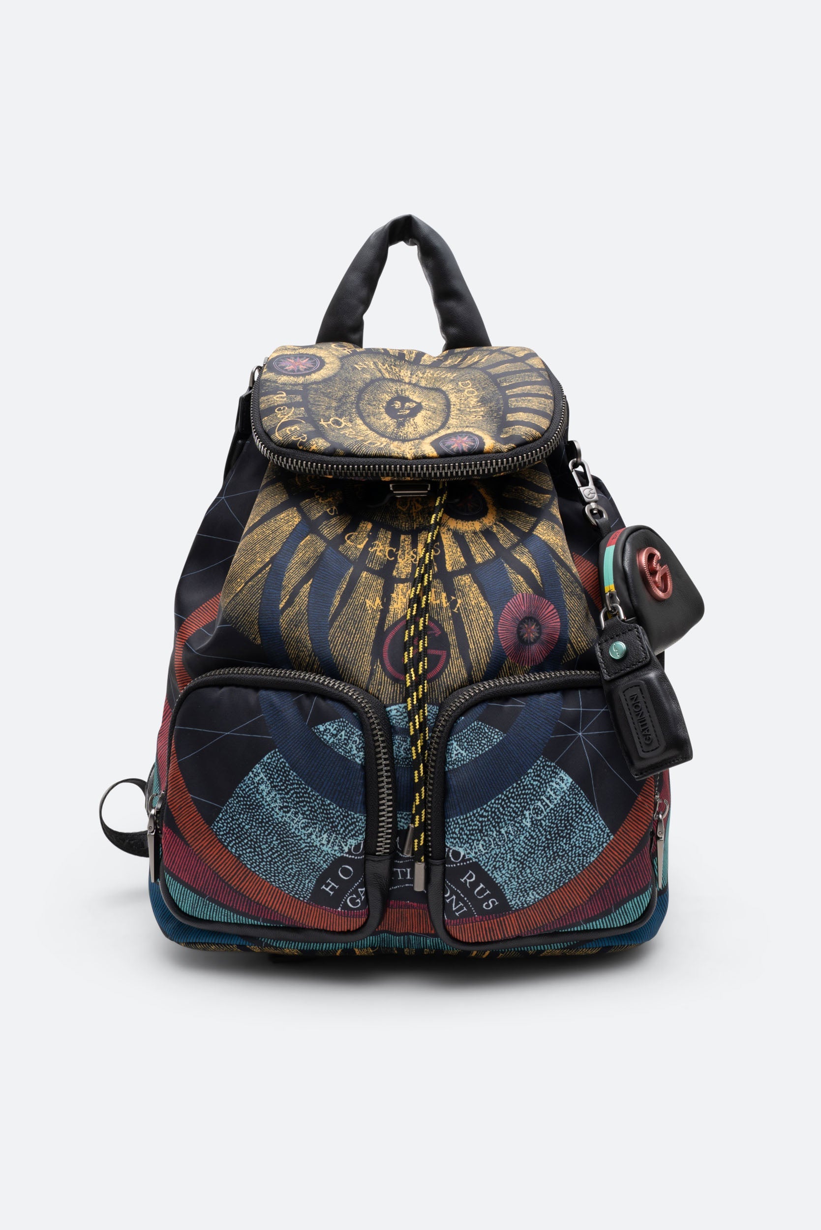 Planetarium Black Drawstring Backpack