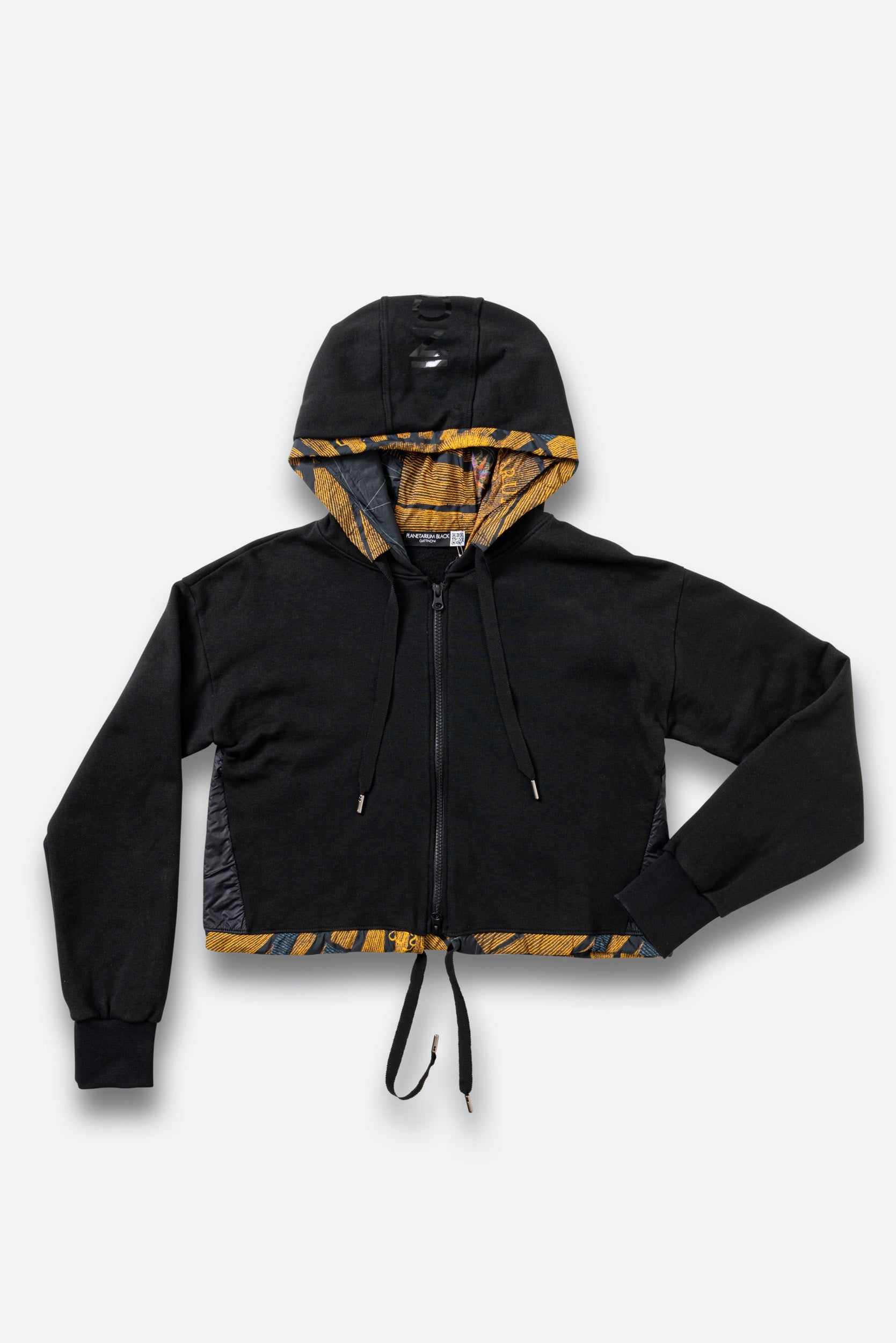 Geprinte Crop Hoodie