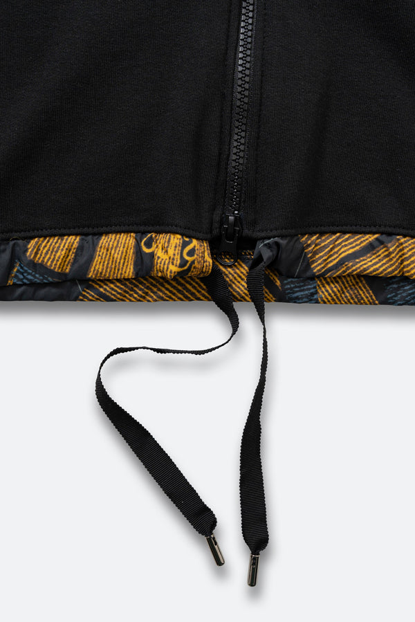 Geprinte Crop Hoodie