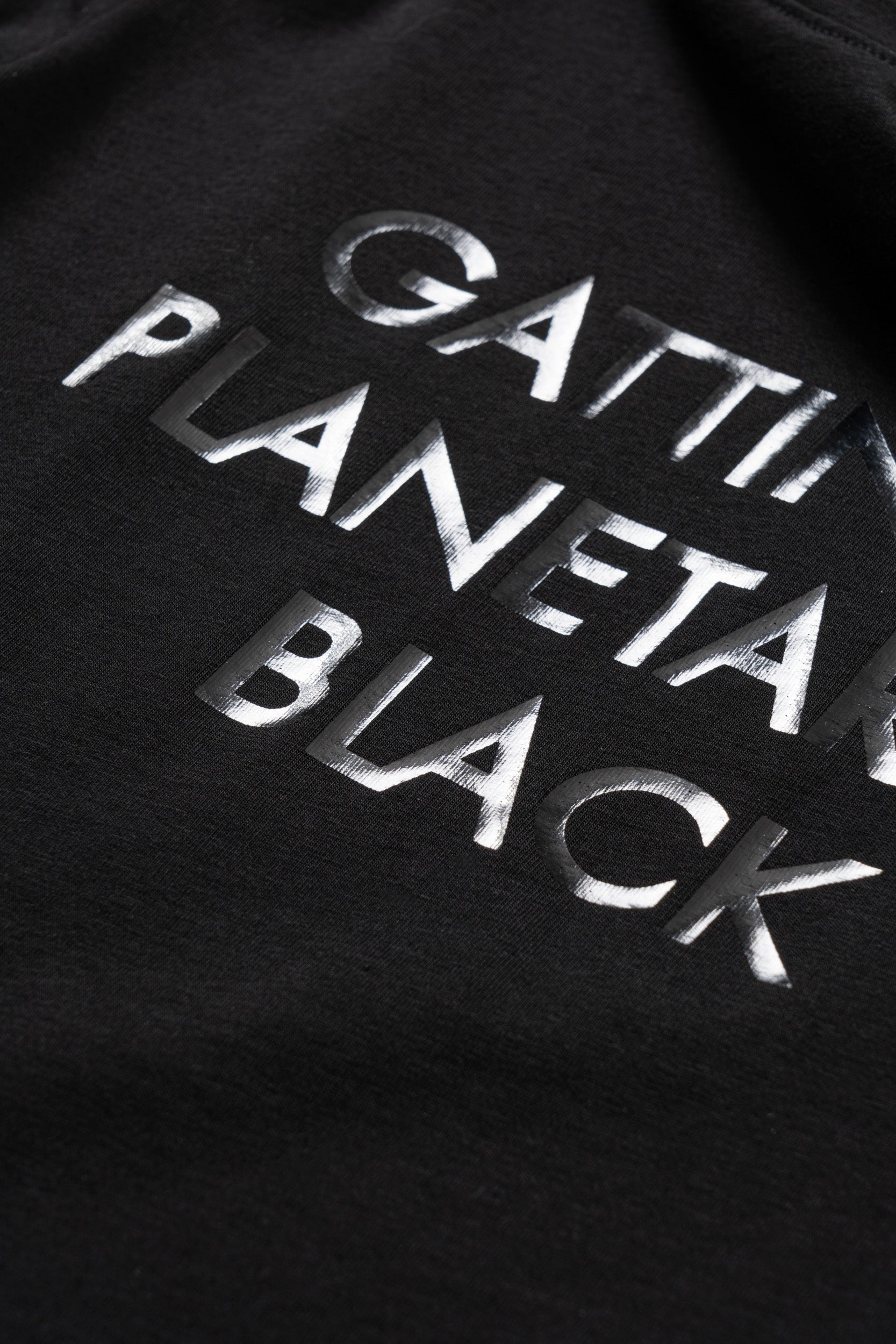 T-shirt met Planetarium Zwarte Print