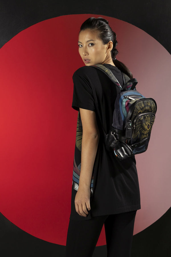 T-shirt logo cercle Planetarium Noir