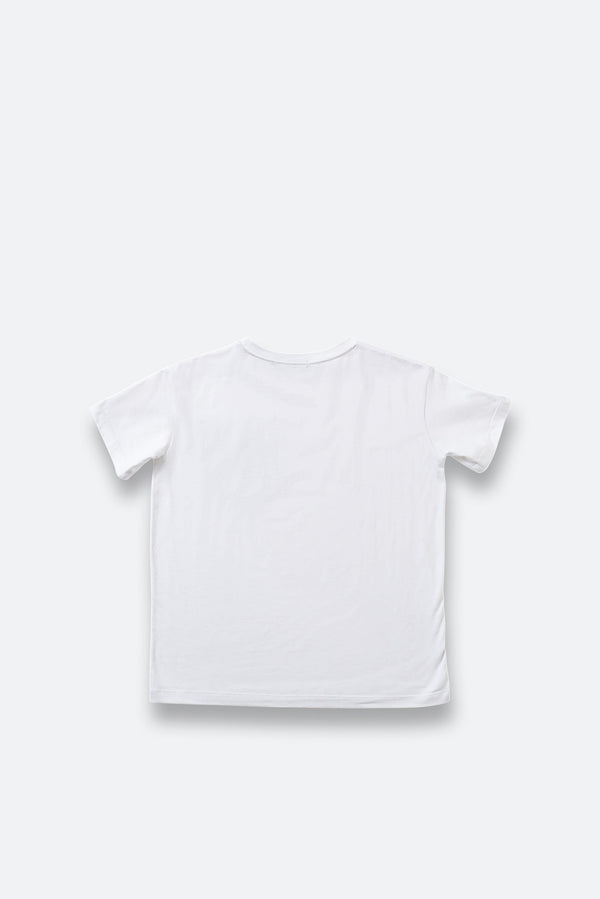 T-shirt with Printed Pocket