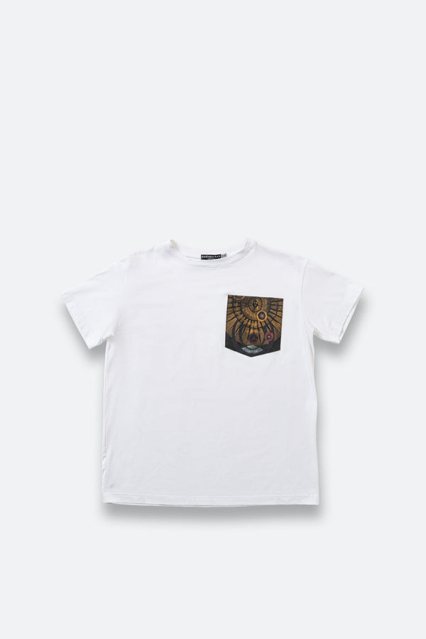 T-shirt with Printed Pocket