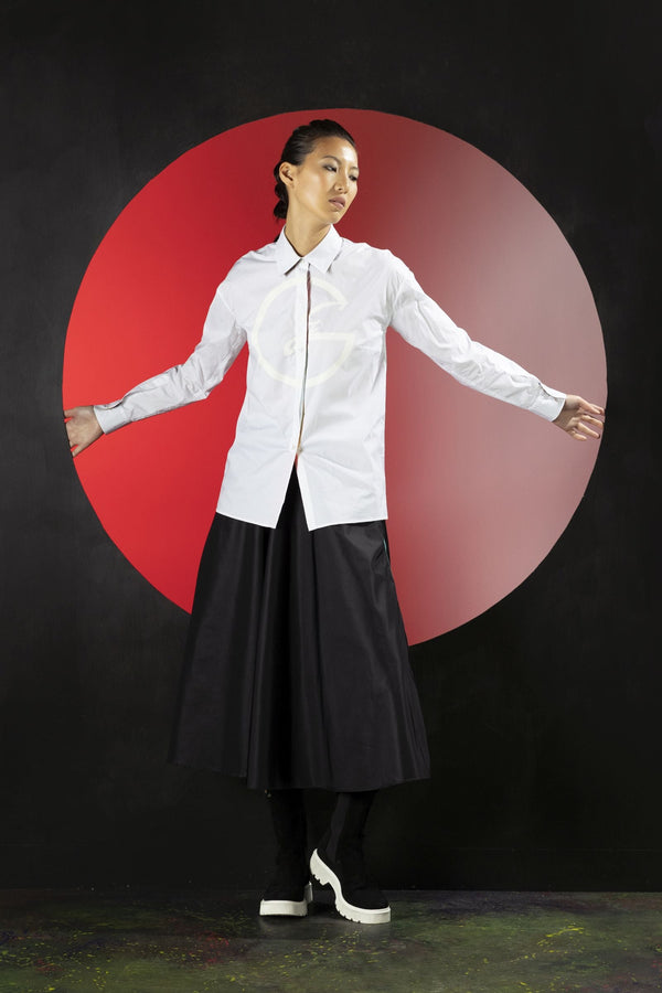 Camicia in popeline bianca