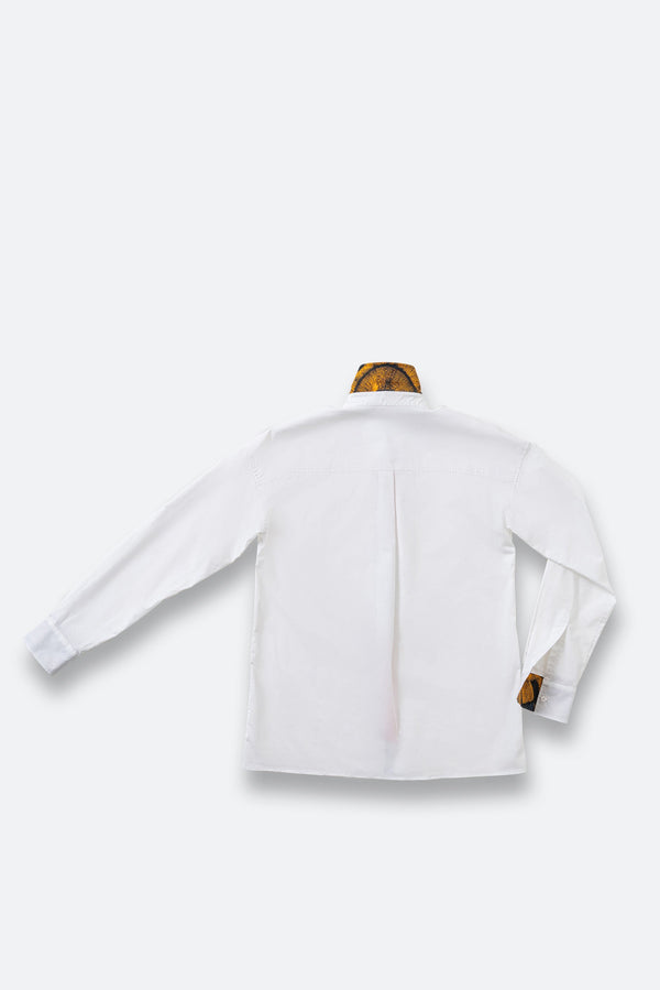 Camicia in popeline bianca
