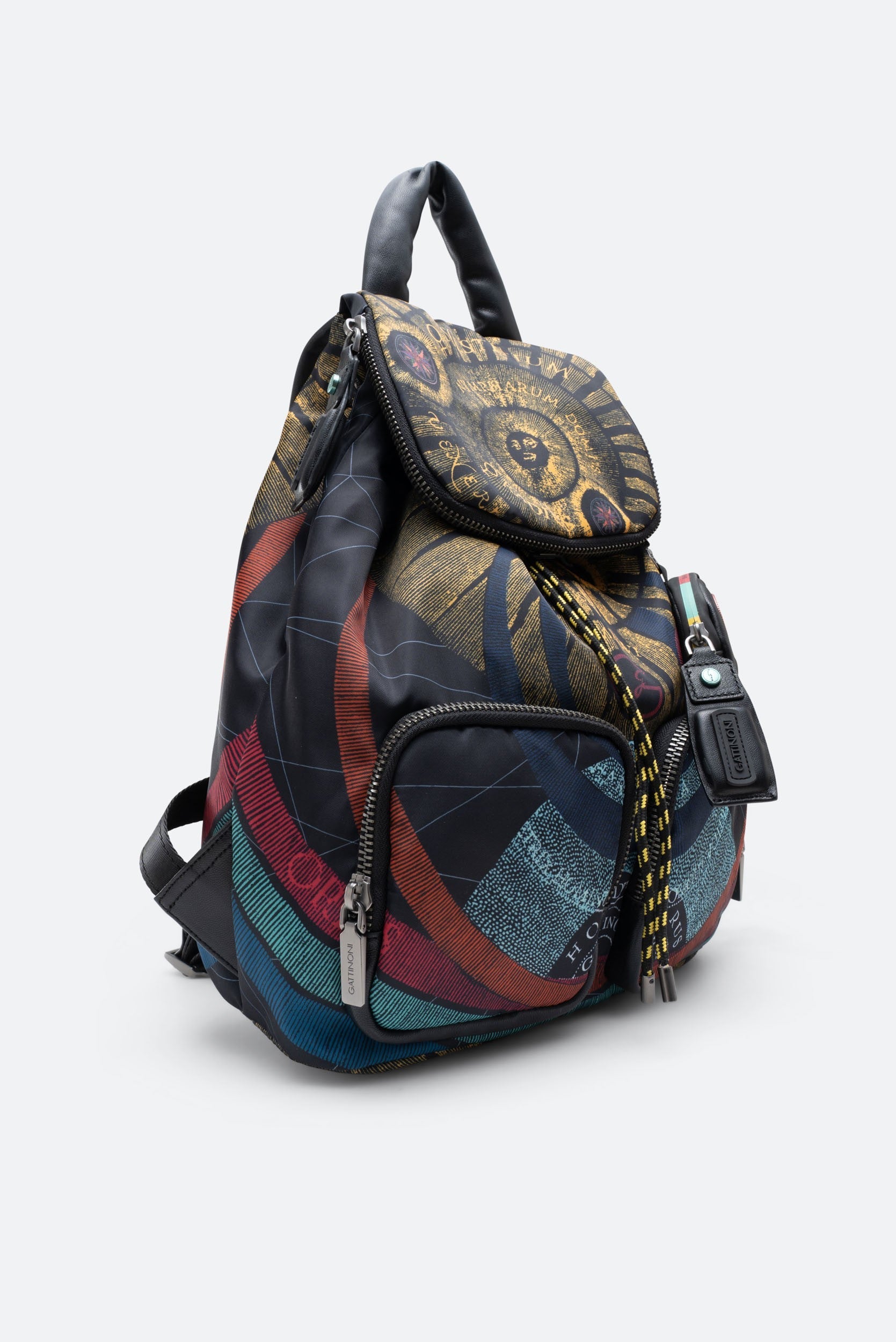 Planetarium Black Drawstring Backpack