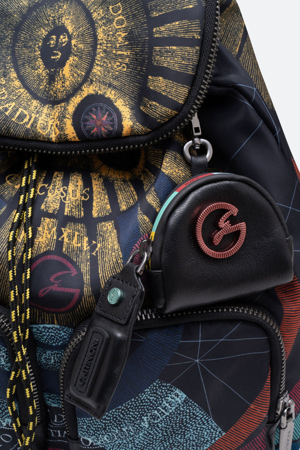 Planetarium Black Drawstring Backpack