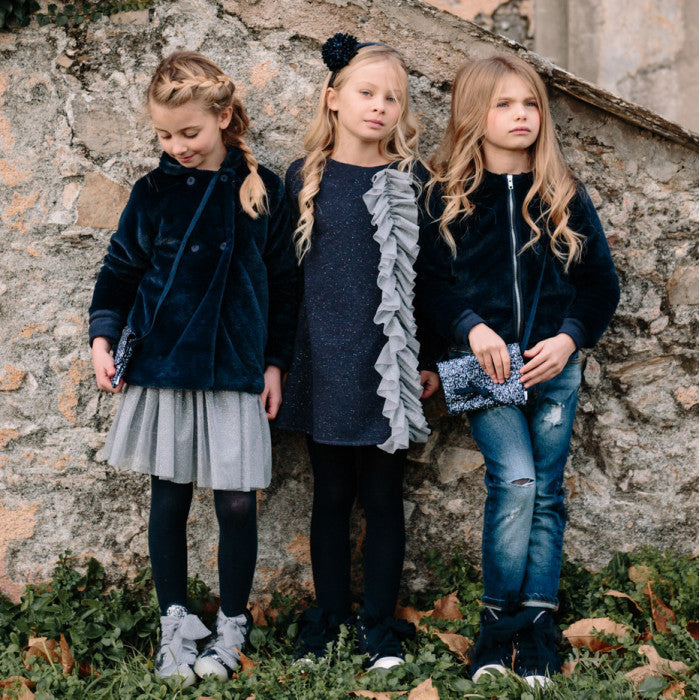 BLAUWE DUBBELKNOOPJAS