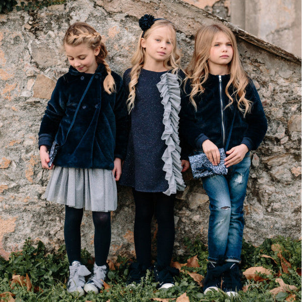 BLAUWE DUBBELKNOOPJAS