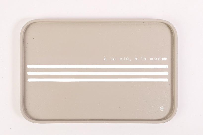 Cork tray 20x30cm sailor stripe
