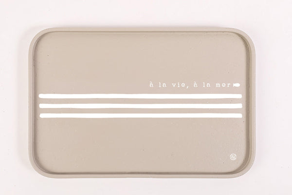 Cork tray 20x30cm sailor stripe