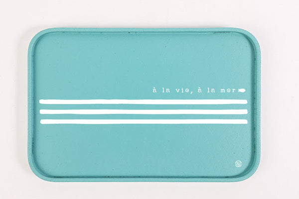 Cork tray 20x30cm sailor stripe