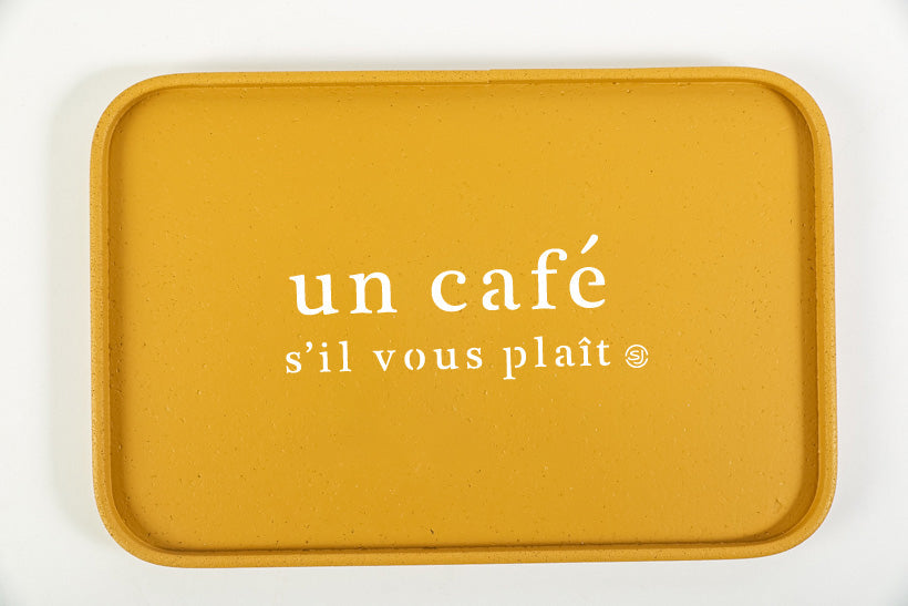 Cork tray 20x30cm one coffee please