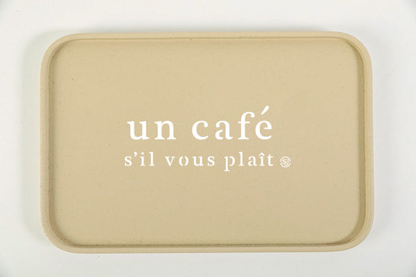 Cork tray 20x30cm one coffee please