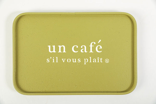Cork tray 20x30cm one coffee please