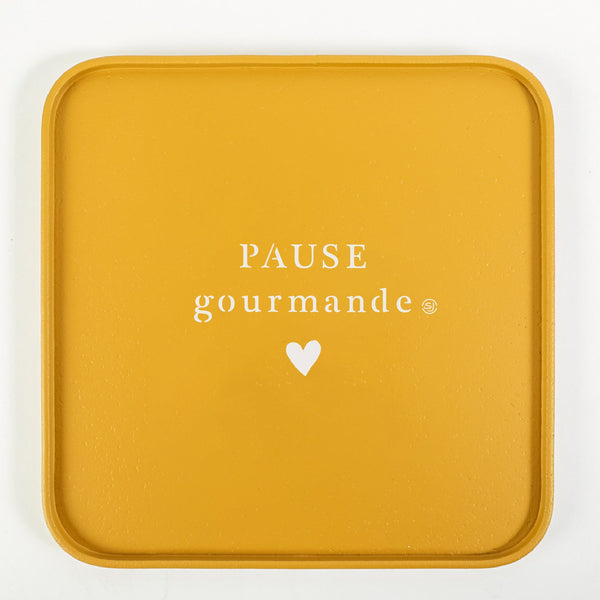 Cork tray 30x30cm gourmet break