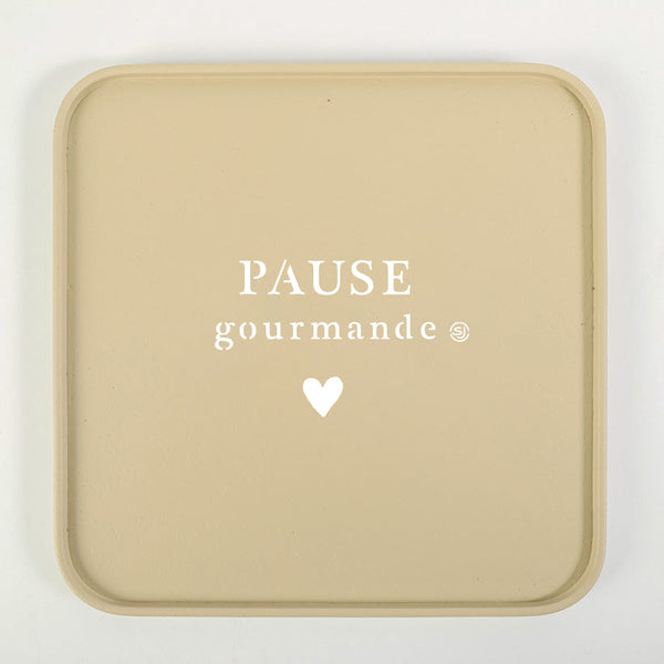 Cork tray 30x30cm gourmet break