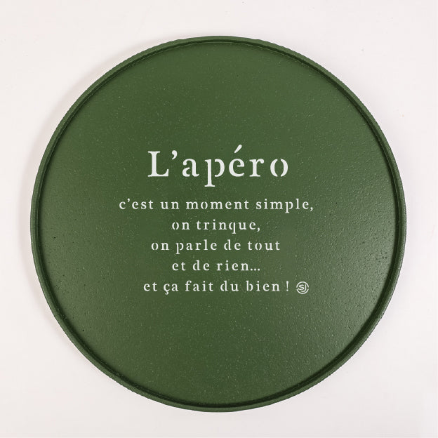 Round Cork Tray for Appetizers