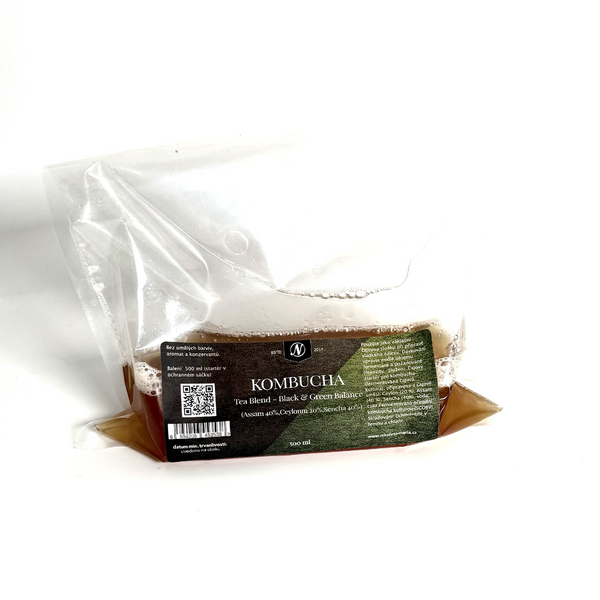 Kombucha Tea Blend – Black & Green Balance (Assam / Ceylon / Sencha) 500ml