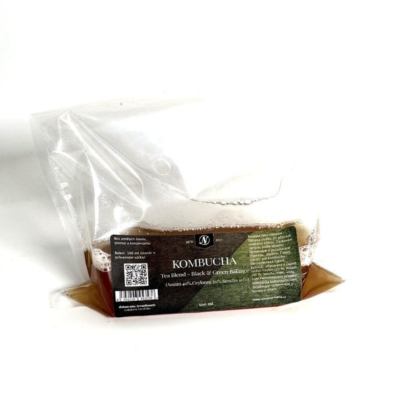 Kombucha Tea Blend – Black & Green Balance (Assam / Ceylon / Sencha) 500ml