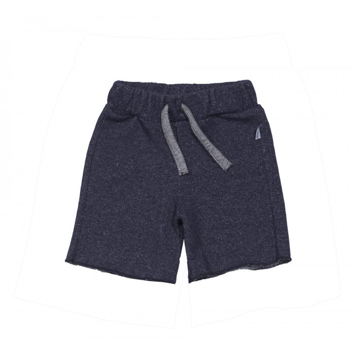 BLUE FLEECE BERMUDA SHORTS