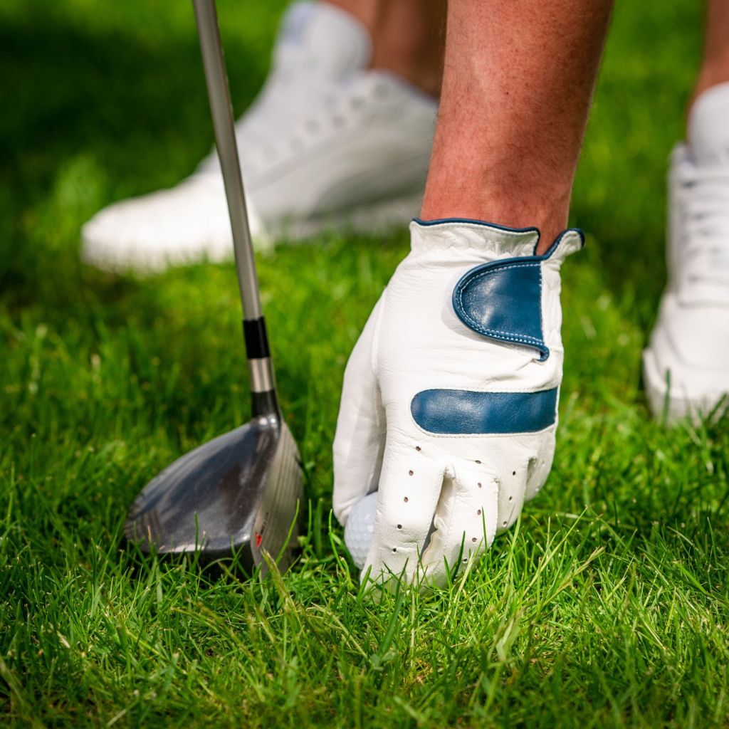Men's Golf Glove with Colorful Details