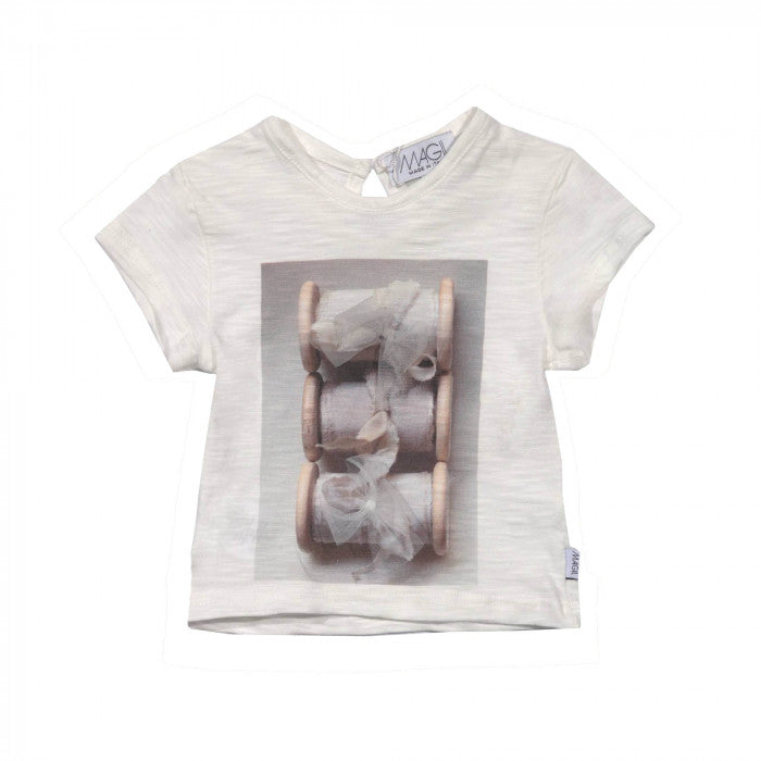RIBBON PRINT T-SHIRT