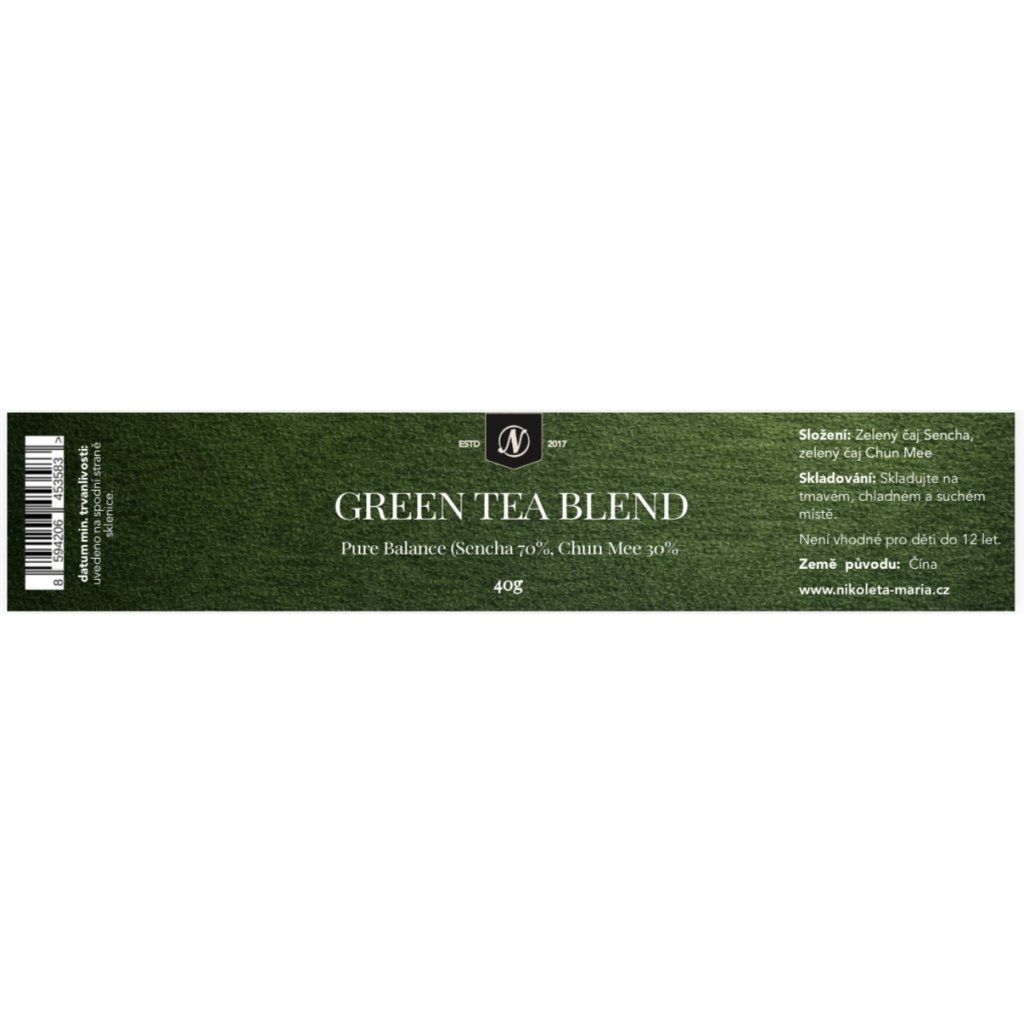 Green Tea Blend – Pure Balance (Sencha 70% / Chun Mee 30%) 40g