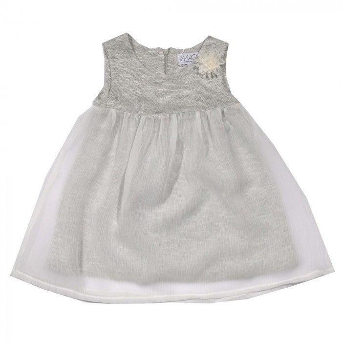GRAY FLEECE DRESS