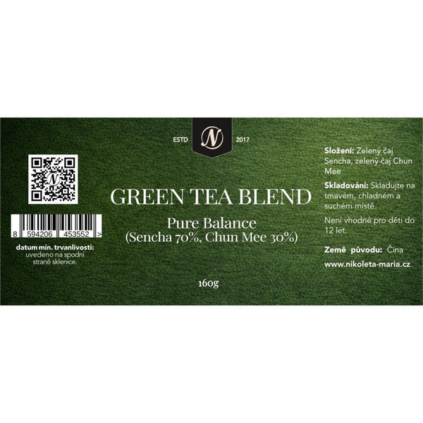 Green Tea Blend – Pure Balance (Sencha 70% / Chun Mee 30%) 160g