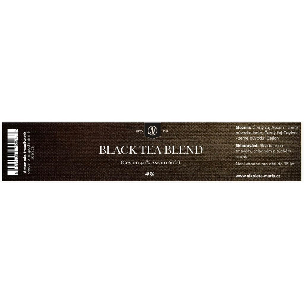 Black Tea Blend – (Ceylon 40 % / Assam 60 %) 40g