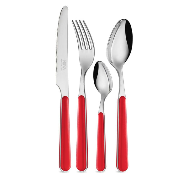 Set of 24 Pieces - Solid Red LD14104R - Neva