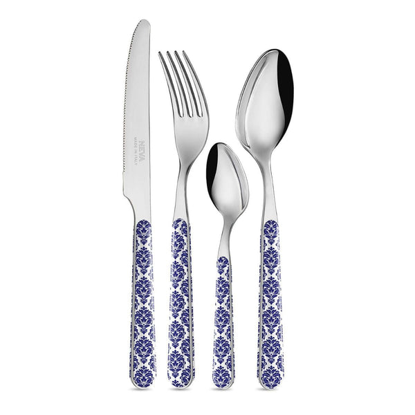 24 Piece Set - Damask Blue BD14041BW