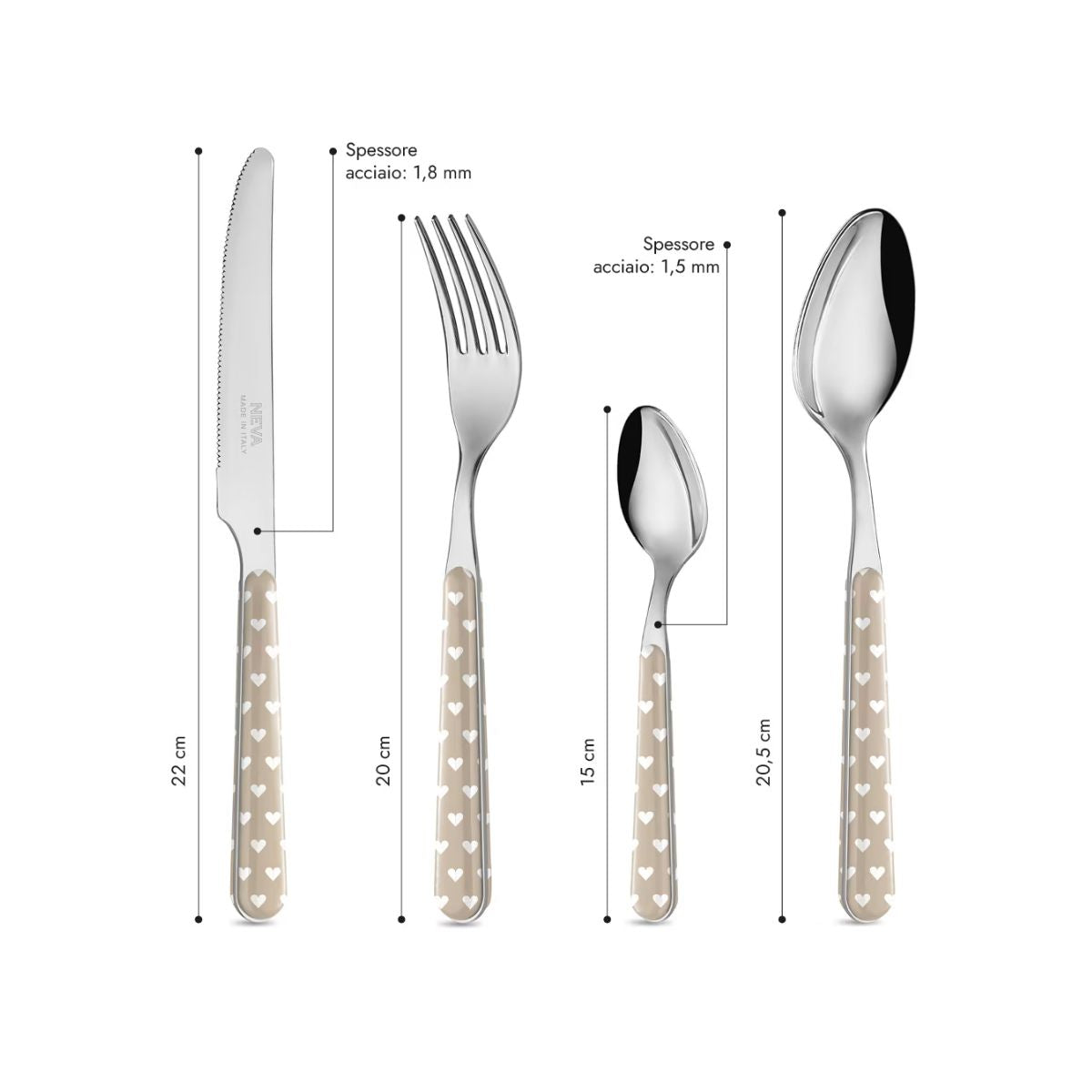 24 Piece Set - Dove Heart BD14060PTL