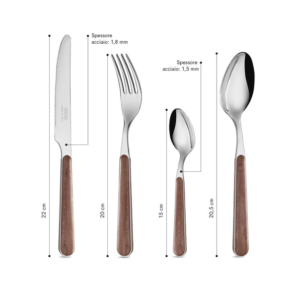 24 Piece Set - Acacia BD15005