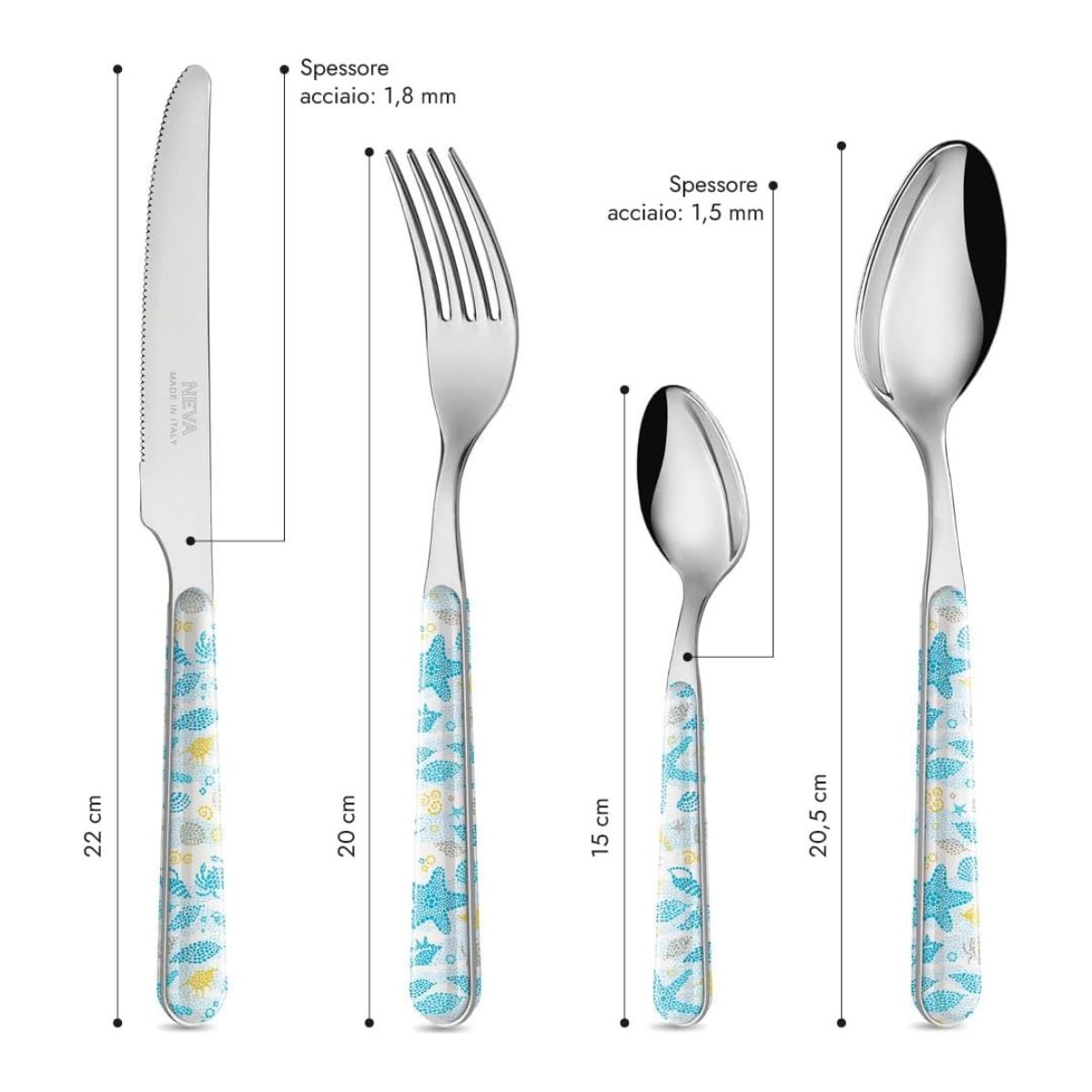 Set 24 pezzi - Sfondo Mare BD14264