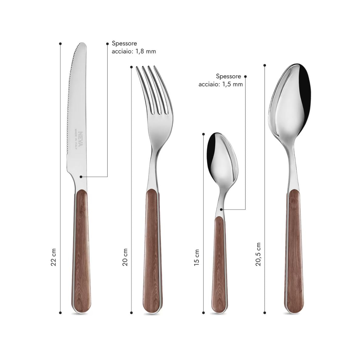 Set da 24 pezzi - Acacia BD15005