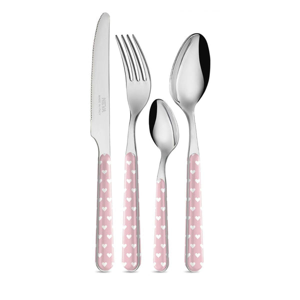 Set of 24 Pieces - Pink Hearts BD14060PLM