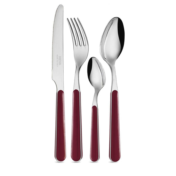 Set of 24 Pieces - Solid Bordeaux LD14114X