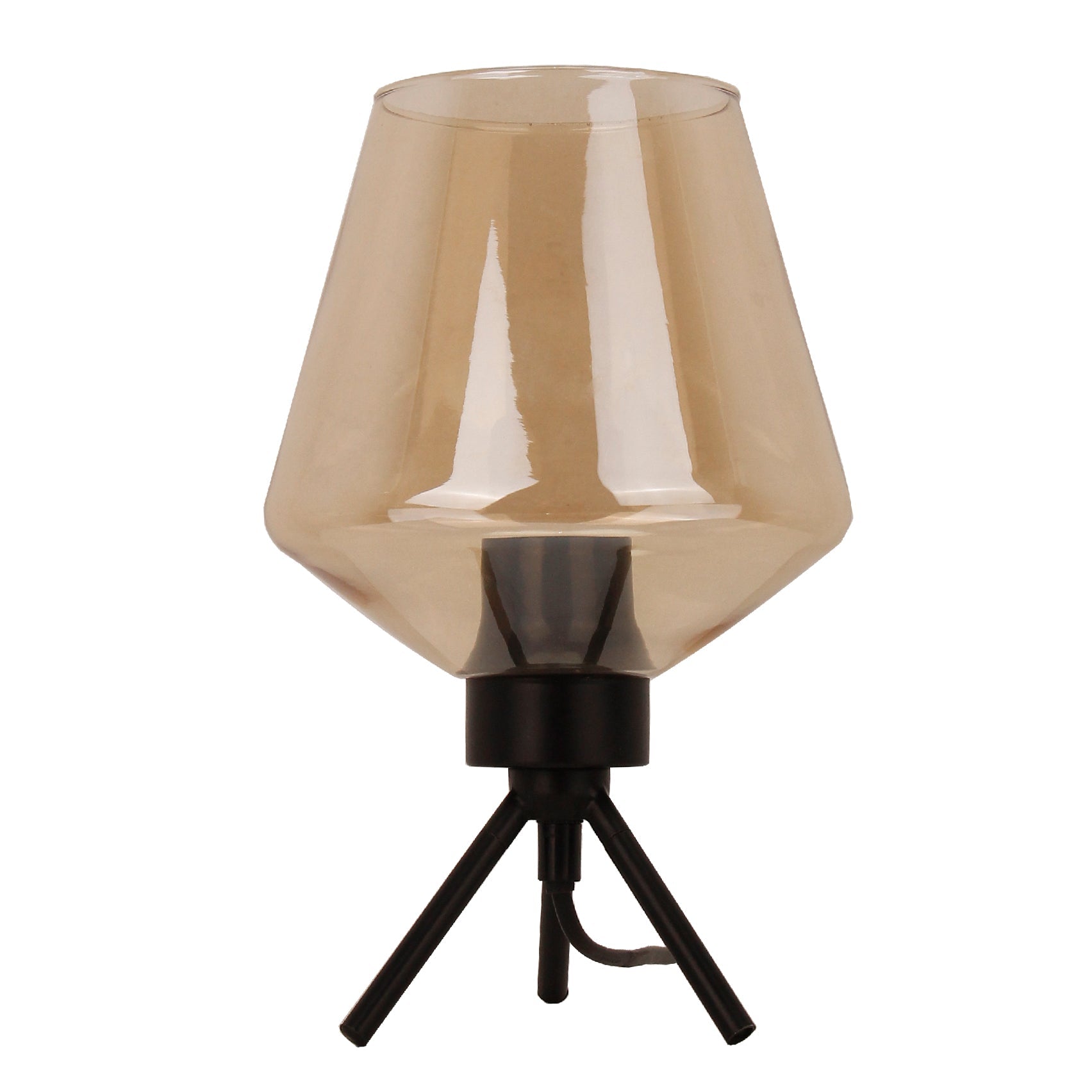 Chericoni Tris tafellamp in glas, Ø17,5 cm, met 1 lichts en E27 fitting, voor een minimalistische uitstraling.
