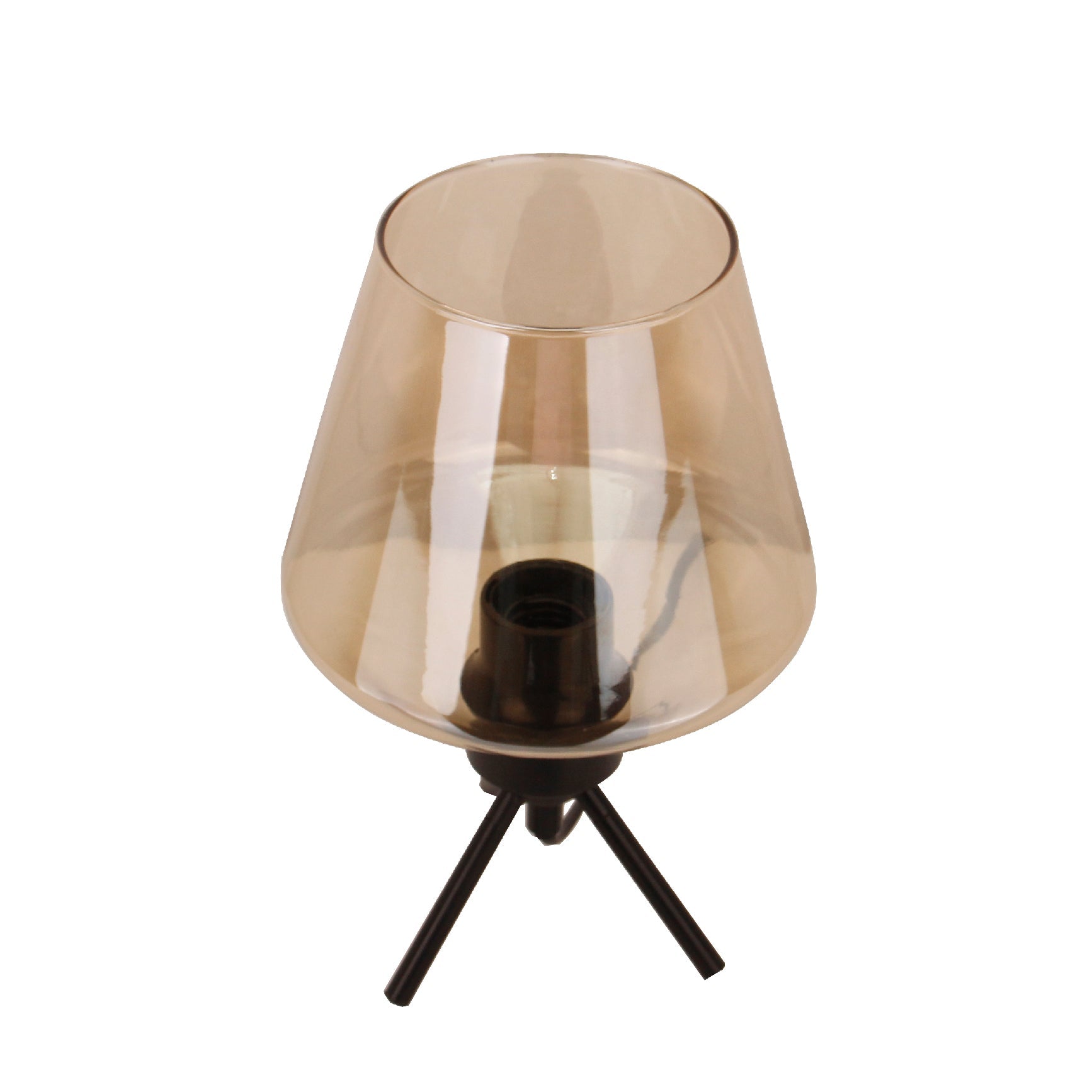Chericoni Tris tafellamp in glas, Ø17,5 cm, met 1 lichts en E27 fitting, voor een minimalistische uitstraling.
